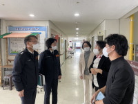 김혜숙 증평소방서장, 증평노인전문요양원 방문