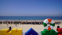 보령시, 2024년 대천해수욕장 슈퍼어싱 해변맨발걷기 개최