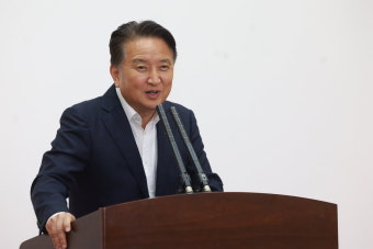[중부안테나] 김영환 지사, 검찰조사 직전 월례회의