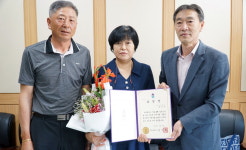 보은군 죽전리 정금자 씨, 충북도 효부상 수상