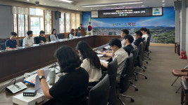 옥천군, 민원 담당 직원 대상 휴대용 보호장비 사용법 교육