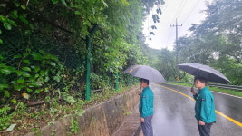 신학휴 상당구청장, 침수우려지역 현장 점검