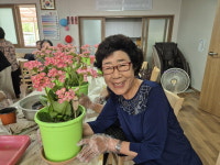 대한노인회 영동군지회, 경로당 원예 활동교실 실시