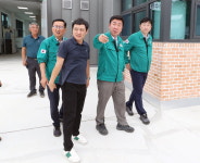 이범석 청주시장, 환희지구 배수장 현장점검
