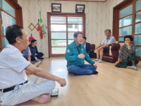 이재영 증평군수, 불볕더위 대비 현장 점검