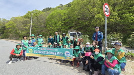 부여군 외산면 새마을협의회, 도로변 꽃 심기 활동 실시