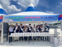 농협부여군지부·동부여농협, 석성 연꽃밭축제서 쌀 소비촉진 캠페인