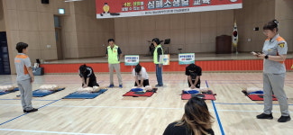 천안시 원성1동 주민자치회, 천성중서 심폐소생술 교육