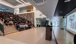 괴산중, 미래형 독서공간 꿈빛마루 도서관 개관