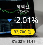 [제넥신주가]  82,700원