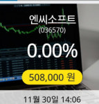 [엔씨소프트주가] 현재 508,000원