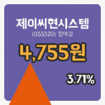 마감증시보고제이씨현시스템 9일 4,755원 장마감주식차트정리
