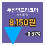 [두산인프라코어주가] 현재 8,150원