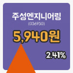 [주성엔지니어링주가] 현재 5,940원