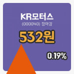 국내주식마감KR모터스 21일 532원 마감