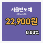 [서울반도체주가] 22일 12시 54분 현재 22,900원