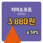 [지어소프트주가] 4일 이시각 현재  3,880원