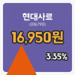 [현대사료주가] 11시 29분 현재 16,950원