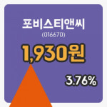 [포비스티앤씨주가] 11시 51분 현재 1,930원