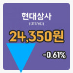 [현대상사주가] 27일 9시 56분 현재 24,350원