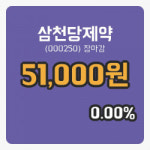 국내주식마감삼천당제약 4일 51,000원 장종료...