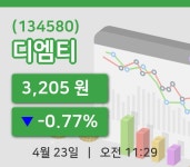 [디엠티주가] 23일 이시각 현재  3,205원