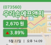 [우리손에프앤지주가] 14시 09분 현재 2,670원