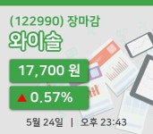 마감증시보고와이솔 24일 17,700원 장 마쳐  