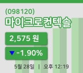 [마이크로컨텍솔주가] 28일 이시각 현재  2,575원