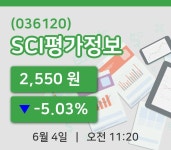 [SCI평가정보주가] 4일 11시 20분 현재 2,550원