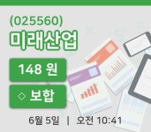 [미래산업주가] 10시 41분 현재 148원