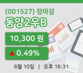 국내주식마감동양2우B 10일 10,300원 장 마쳐...  