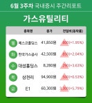 [주간 증시] 6월 3주차 가스유틸리티 업종 주간 증시 : 예스코홀딩스, 한국가스공사, 대성홀딩스, 삼천리, E1 등 강세