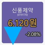 신풍제약장종주가 6,120원