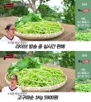 `맛남의 광장` 라이브 쇼핑 방송으로 고구마순 판매 1kg에 5900원