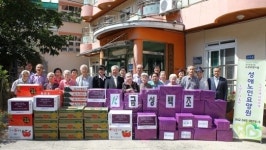 금성백조, 성애노인요양원 등 3곳에 추석 위문품