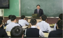 박수범 대덕구청장 중학교 1일 교사 특강