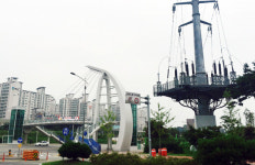 코 앞에 송전탑 천안청당육교 불안하다