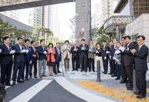 금성백조 도안7단지 예미지 살기좋은 아파트 대통령상 동판 제막식