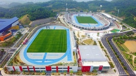 아산시보조경기장과 복합스포츠센터준공식 개최