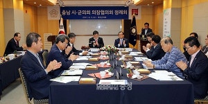 충남시·군의장협 "도의원 재량사업비 삭감"