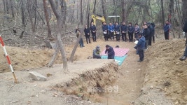 아산시, 한국전쟁 민간인 희생자 유해 시굴 발굴