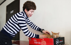 유기동물 돌보는 천안 강아지 아줌마