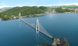 하늘만큼 깊은 호수 위를 거닐다... 논산 탑정호에 출렁다리 조성