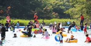 여름철 보령 관광지- 성주산자연휴양림 물놀이장