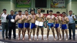 태안군청 씨름단 전국대회서 단체전 우승