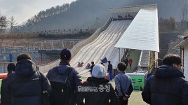 공주 금학생태공원 사계절 썰매장 2200명 돌파