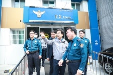 최해영 대전청장, 문화지구대 지역경찰관 현장 격려