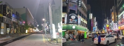 유흥시설 집합금지 명령 첫 주말...천안 풍경