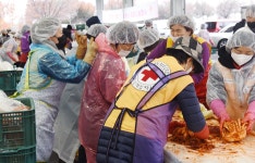 [포토뉴스] 따뜻한 겨울나기 사랑의 김장 나눔…천안 적십자사봉사회